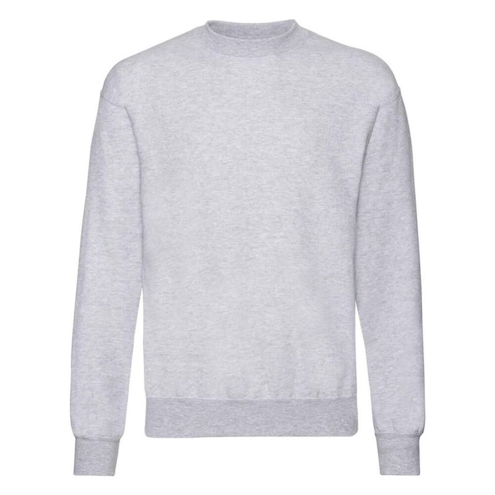 Fruit of the Loom Unisex Adult Polycotton Set-in Sweatshirt / Heather Grey